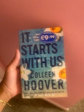 It Starts With Us by Colleen Hoover - Blue Floral Paperback